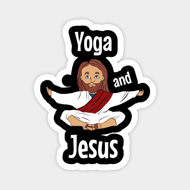 Yoga and jesus - Yoga - Magnet