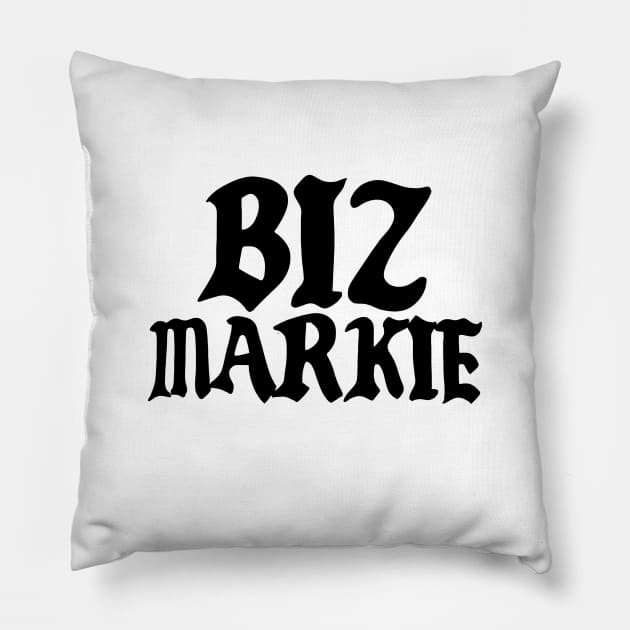 Biz Pillow by SkipBroTees