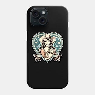 Vintage Motherhood Love Heart Symbol of Maternal Affection Phone Case