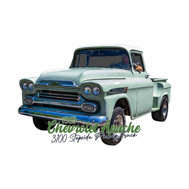 1959 Chevrolet Apache 3100 Stepside Pickup Truck by Gestalt Imagery