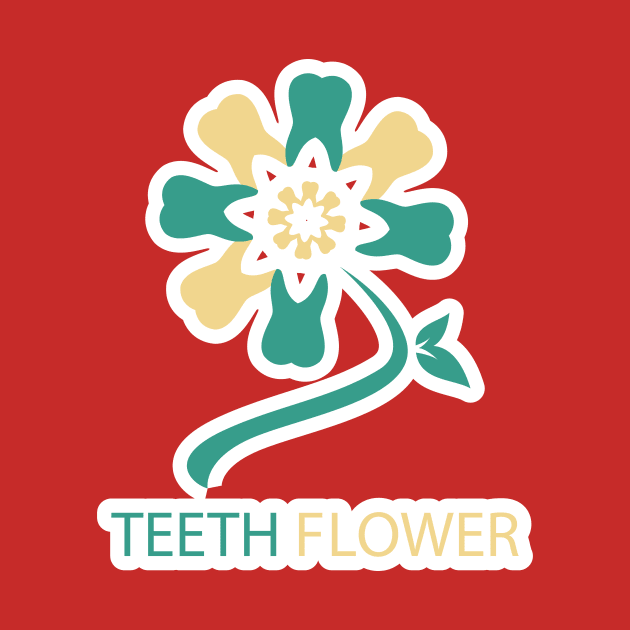 Tooth Flower circle pattern for Dental logo design. Dental care logo design. by AlviStudio