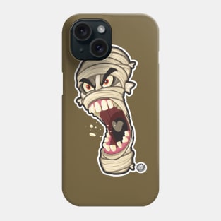 Halloween Mummy Angry Head Shot Phone Case