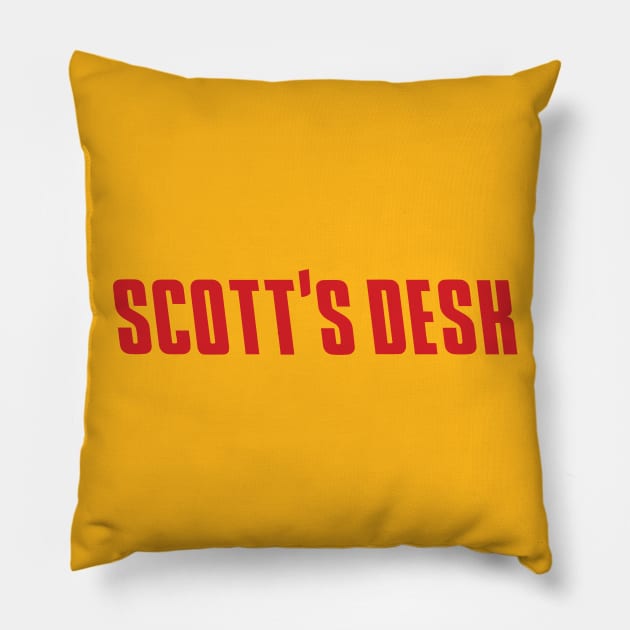 Scott's Desk Tower Logo Pillow by Scott's Desk