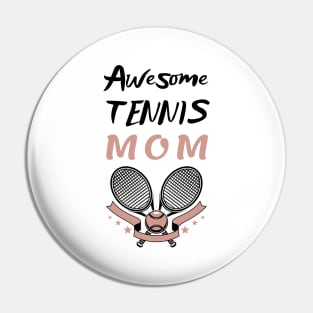 US Open Tennis Mom Racket and Ball Pin