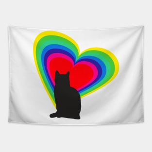 Cat in love Tapestry