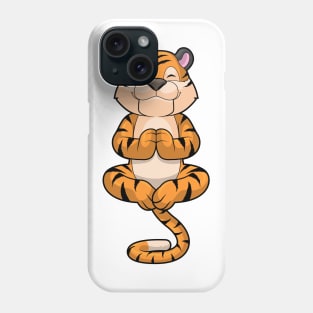Tiger at Yoga Fitness Phone Case
