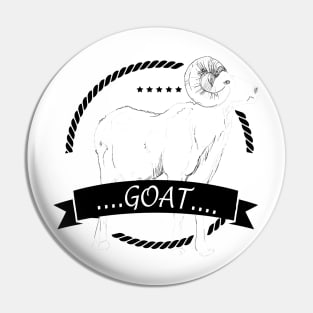 Loves Goats Pin