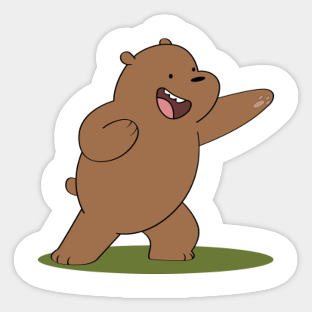 Grizz - WE BARE BEARS - We Bare Bears - Sticker | TeePublic