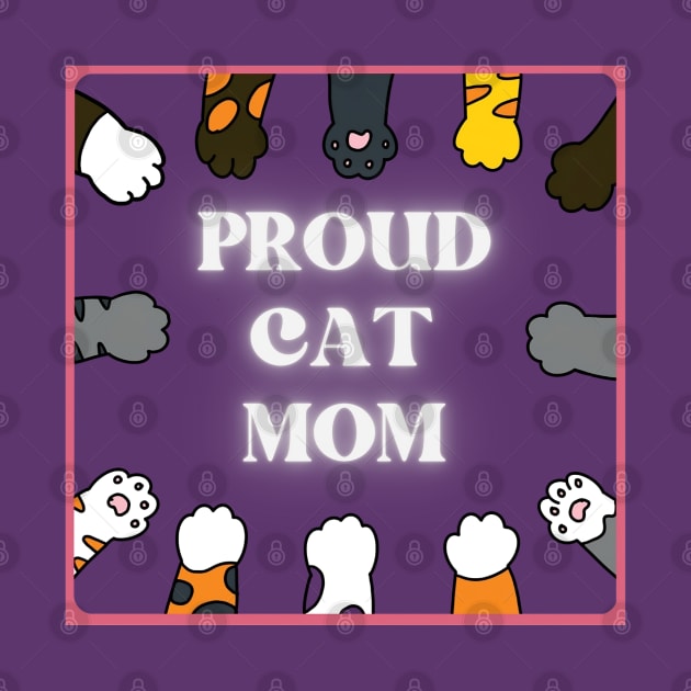 Proud Cat Mom by Orenji Shirts