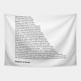 Diogenes Quotes Tapestry