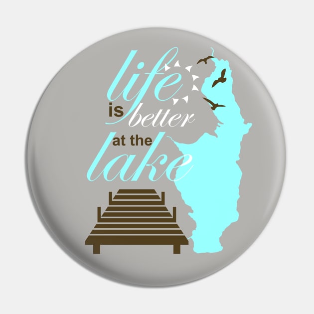 Life Is Better at the Lake-Glen Lake Pin by Best Built Corn Boards