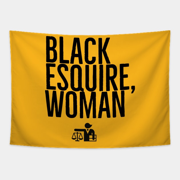 Black Esquire, Woman Tapestry by BCB Couture 