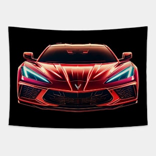 Red C8 Tapestry