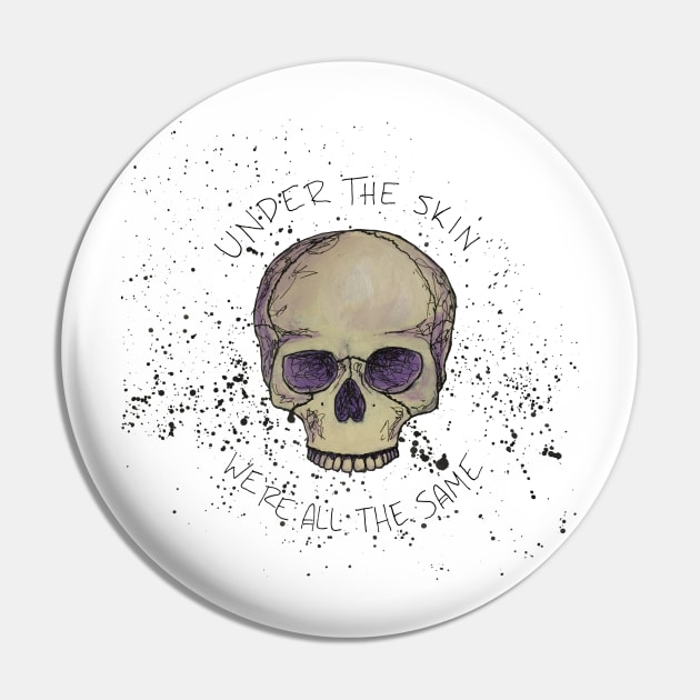 Under the Skin Pin by CaffeineandChaos