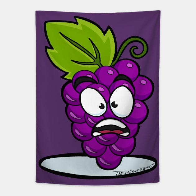 Angry Grapes Tapestry by Sarcs House of Monkey Heads and Weird Shit