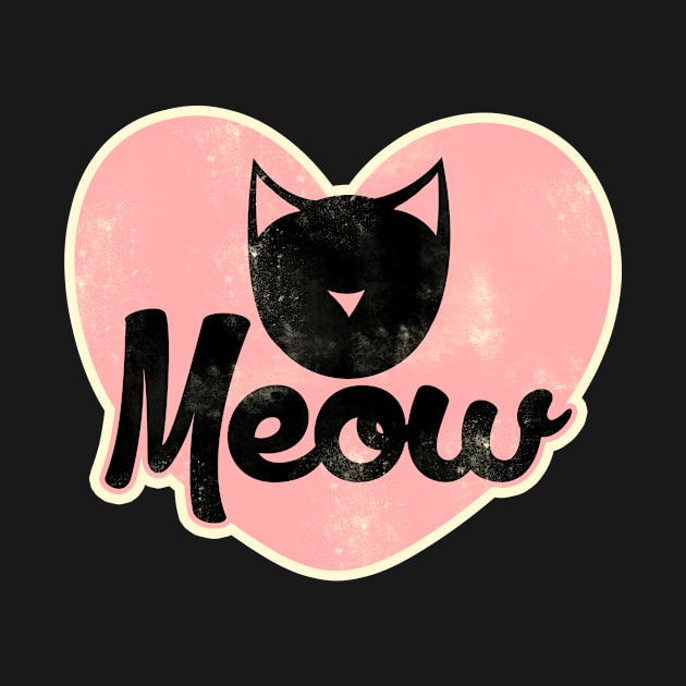 Meow retro cat by bubbsnugg