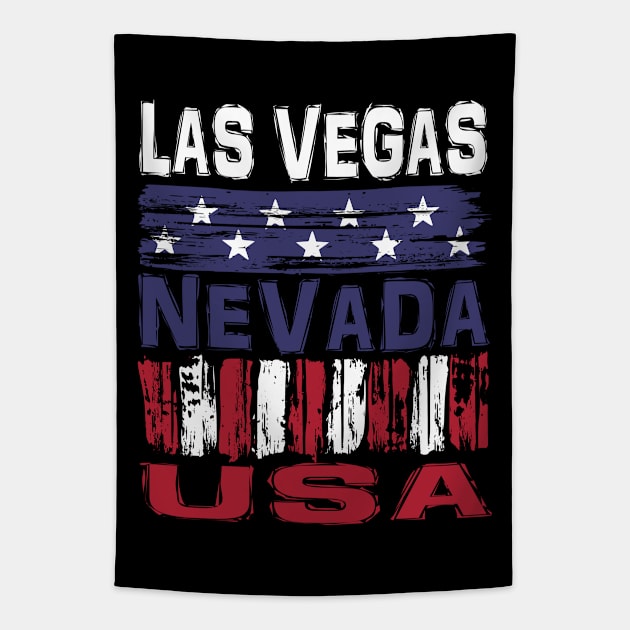 Las Vegas Nevada USA T-Shirt Tapestry by Nerd_art