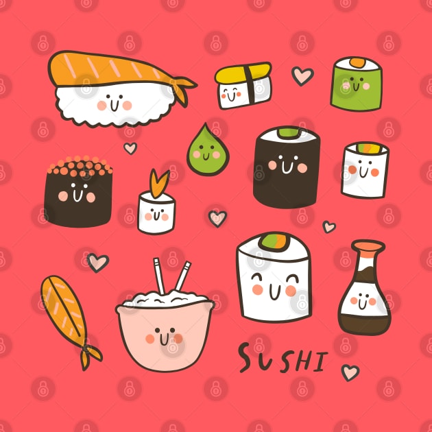 Sushi Collage by Sam Pernoski