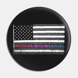 United We Stand - design for American unity Pin