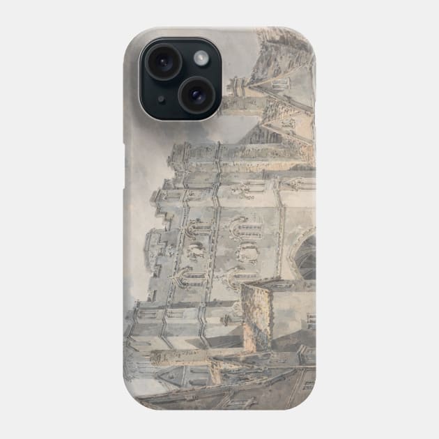 Christ Church Gate, Canterbury by J.M.W. Turner Phone Case by Classic Art Stall