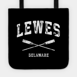 Lewes Delaware Nautical Crossed Oars Tote