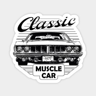 Plymouth Hemi Cuda Classic American Muscle Car 70s Magnet