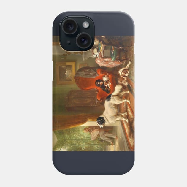 Interior With Dogs by Wouterus Verschuur Phone Case by Amanda1775