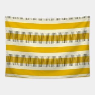 Yellow and black lines Tapestry