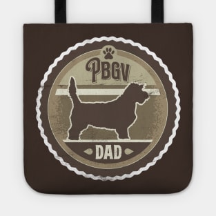 PBGV Dad - Distressed Petit Basset Griffon Vendeen Silhouette Design Tote