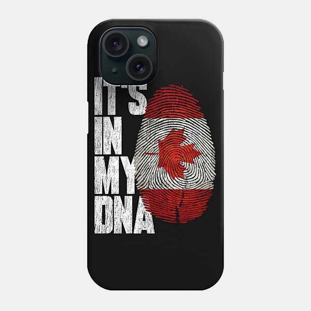 It's In My DNA Canadian Shirt Proud Hispanic Gift Canada Flag Phone Case by heart teeshirt