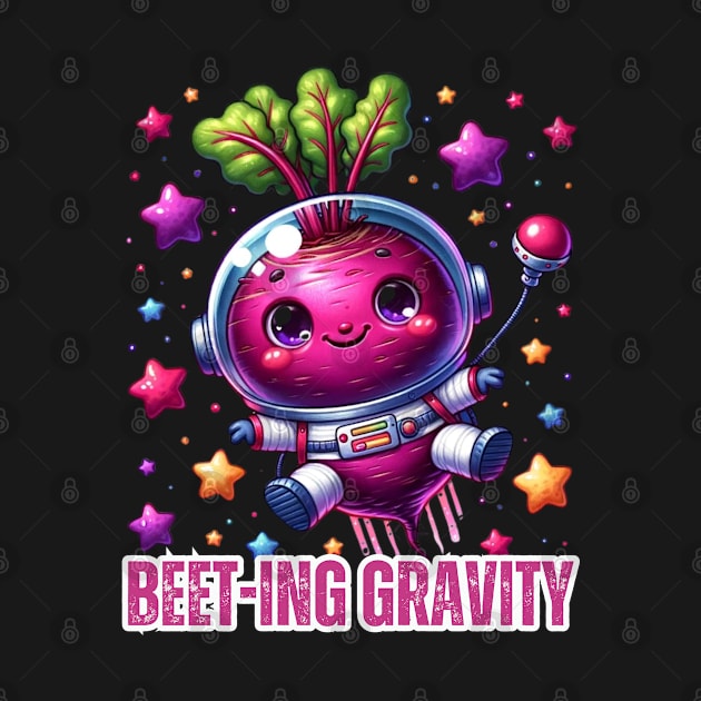 Astronaut Beet - Beet-ing Gravity Cosmic Tee by vk09design