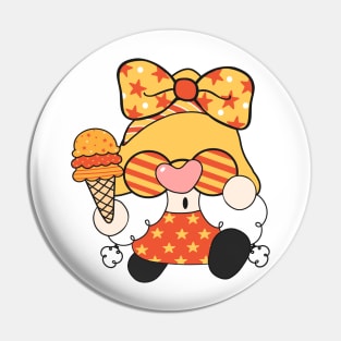 summer Retro vintage Groovy Gnome with cute funny and cheerful character that is going to have the smiles on your face. Pin
