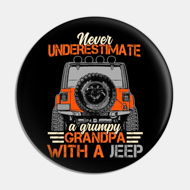 Jeep Grandpa Funny Pin by RichyTor