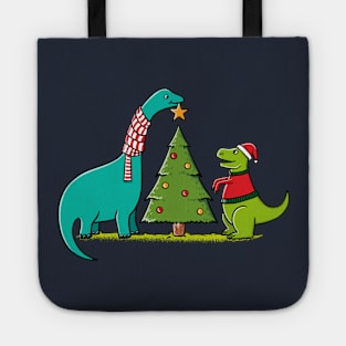 Dinosaurs Christmas Tote