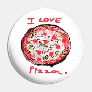 I Love Pizza Pin