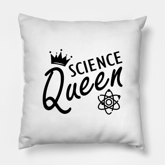 Science Queen Pillow by KC Happy Shop