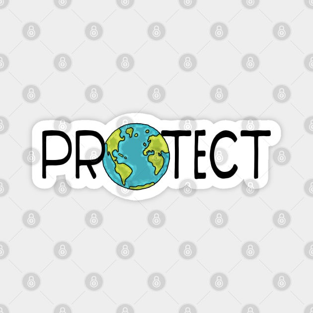 Protect Earth Magnet by Jitterfly