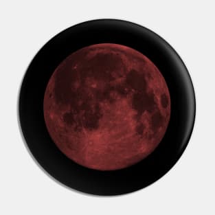 red and black moon Pin