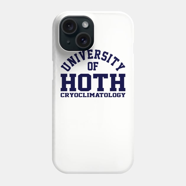 University of Hoth Cryoclimatology Phone Case by DrPeper