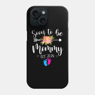 Soon To Be Mommy Est 2024 Pregnancy Announcement New Mom Phone Case