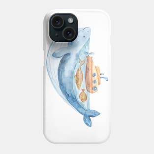 Cute whale Phone Case