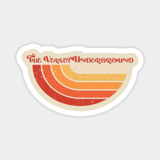 Retro style vintage The Velvet Underground Magnet by NeniTompel