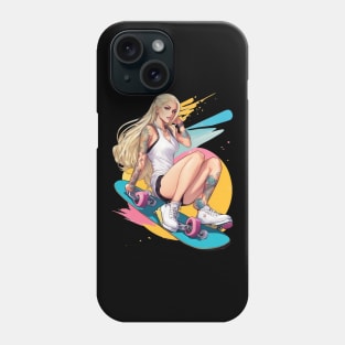 Skateboard Girl Phone Case