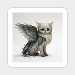 Cute Angel Cat Magnet