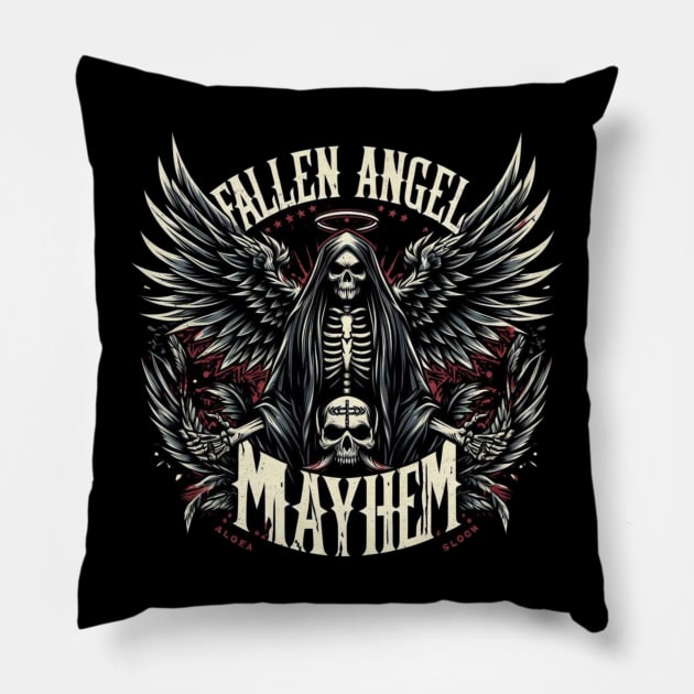 Chase Mayhem “GWH Fallen Angel” Logo Pillow by Khaos Turmoil Wrestling