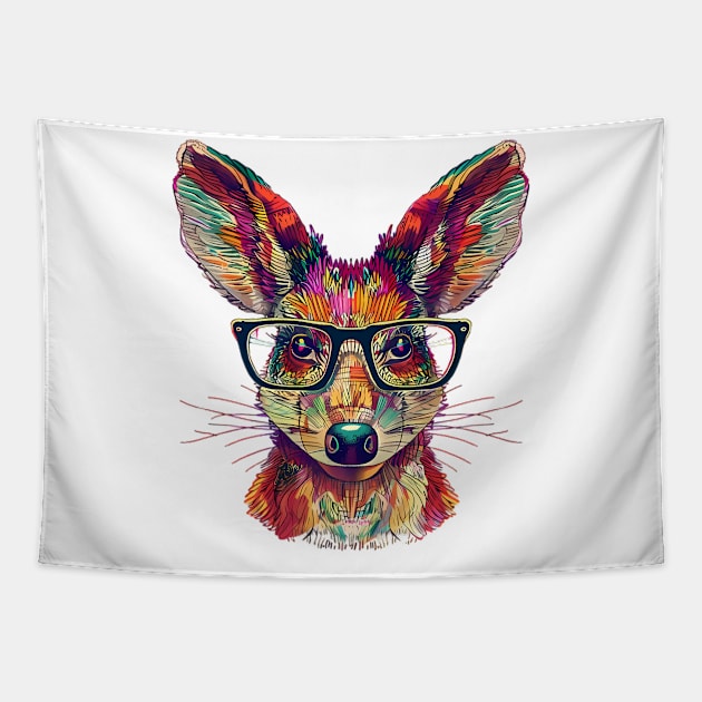 Digging Up Style: The Bandicoot with Specs Appeal! Tapestry by Carnets de Turig