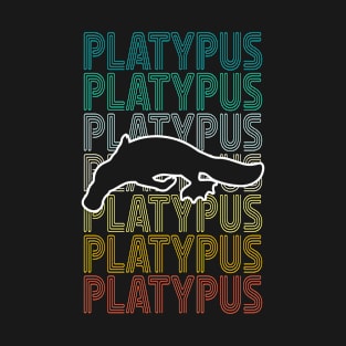 Retro Platypus Lover T-Shirt