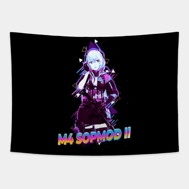 M4 SOPMOD II Girls Frontline Tapestry by ShariLambert