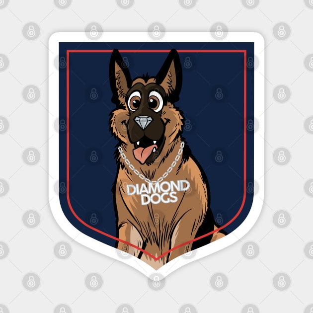 Diamond Dogs Magnet by ShayliKipnis