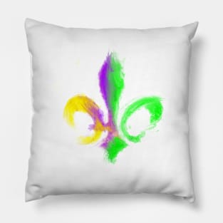 Mardi Gras Fleur de Lis Pillow